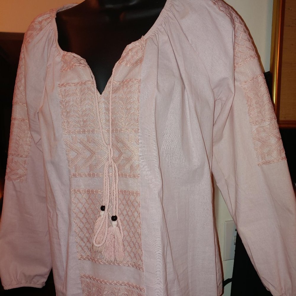 Pink linen top!